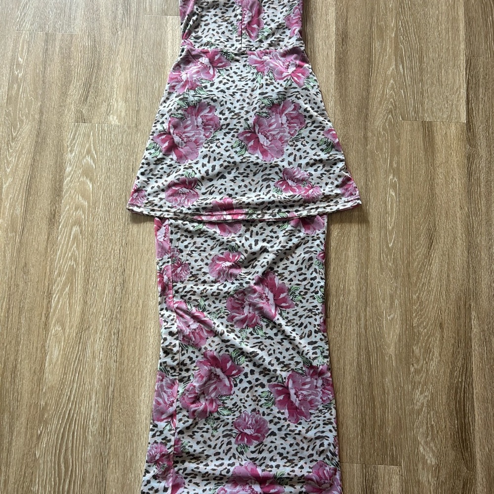 Princess Polly Pink Floral Leopard Maxi Dress